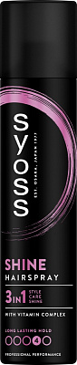 Лак для волос SYOSS Shine 4 300 мл
