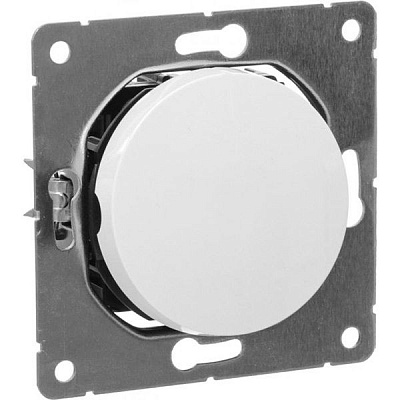 Переключатель проходной одноклавишный HausMark Bela без подсветки 10 А 220В белый SNG-SWP.RD20MG1W2-WH