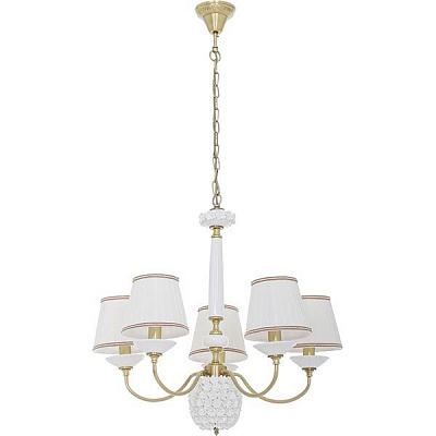 Люстра Altalusse INL-6122P-05 золотая латунь/белый