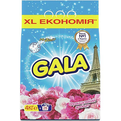 Стиральный порошок для машинной стирки Gala Французский аромат 4 кг