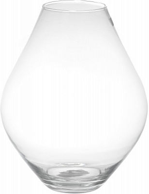 Ваза скляна 28 см прозорий