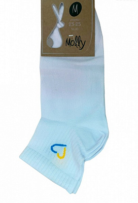 Шкарпетки жіночі Molly Серце р. 23 білий