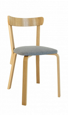 Стул обеденный Scandi Soft 800х480х440 мм серый / дуб