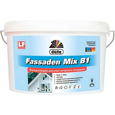 Фарба Dufa Fasaden Mix B1 10 л