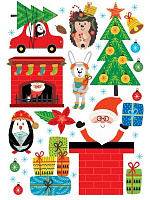 Декоративная наклейка Design stickers Новогодний микс 29,7х42 см