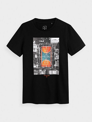 Футболка 4F J4L21-JTSM202-20S р.146 чорний