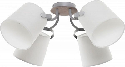 Люстра стельова TK Lighting CLICK GRAY 4xE27 сірий 1264