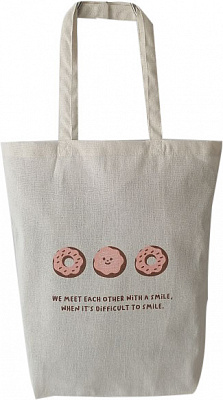 Сумка-шоппер Luna Donuts 42x40x13,5 см бежевый