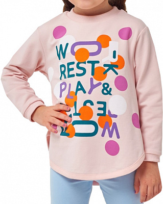 Джемпер для девочки Smil р.116 кремово-розовый 116553 