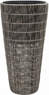 Кашпо Engard из искусственного ротанга HA-02 фигурный 71 л коричнево-бежевый 