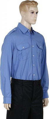 Сорочка Торнадо розмір по коміру 43 р. універсальний блакитний