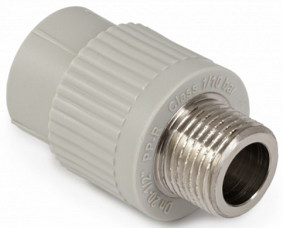 Муфта переходная ASG с металл. резьбой наружной 20x3/4