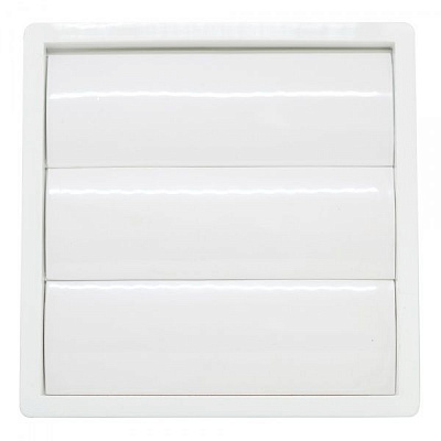 Гратка для вентиляції KRZ 180x180 мм пластик білий
