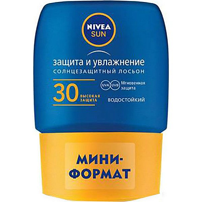 Лосьйон сонцезахисний Nivea Захист і Зволоження міні-формат 50 мл
