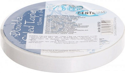 Двостороння клейка стрічка на паперовій основі 12 мм 6 м 82752 Centrum