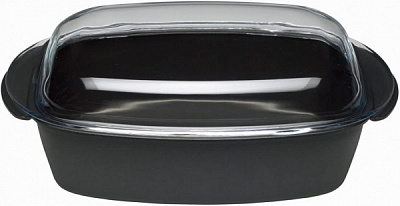 Кокотниця овальна зі скляною кришкою 32 см Ballarini