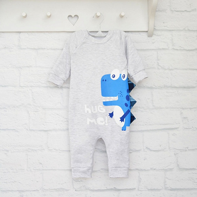 Ромпер-реглан унисекс Blanka Обнимашки р.86 серый 12934 