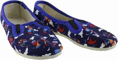 Тапочки для мальчиков Экотапок Резинка синие с супинатором 1025 р.28