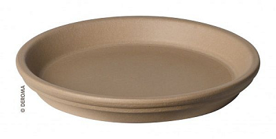 Поддон керамический DEROMA 130 круглый мокко 