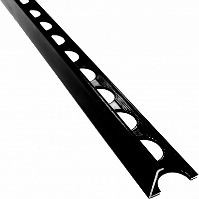 Уголок для плитки Braz Line алюминий BLB-5403-75-9017-K.27 2,7 м черный 