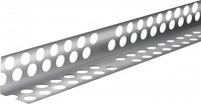 Уголок перфорированный алюминиевый 2,5 м (30 мм х 0,4 мм)