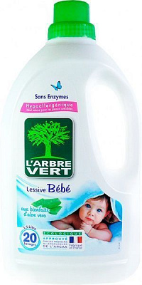 Гель для машинной стирки L'Arbre Vert Детский 20 cтирок 1,5 л