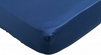Простынь на резинке Solid 180x200 см синий Luna 