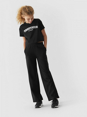 Штани 4F TROUSERS CAS F423 4FJAW23TTROF423-20S р. 146 чорний
