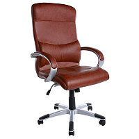 Крісло офісне Новий Стиль York  CH ECO-21 коричневе 