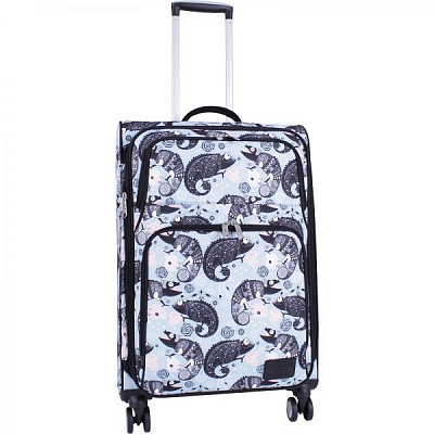 Чемодан Bagland Леон 70 л голубой 656 (0037966244) 