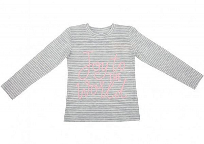 Джемпер для девочки Roksana Stars №1062/16054 р.98-104 серый с белым 