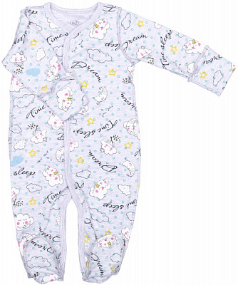 Комбинезон унисекс Фламинго р.62 меланж 365-005 