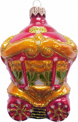 Подвеска Юріта Фигурка Карета красный