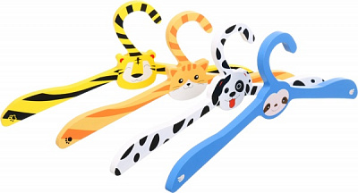 Набор вешалок Vivendi для детей Зверюшки 4 шт. 