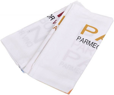 Набір рушників кухонних Пармезан + Червоне вино 2 шт. 40x60 см Homeline білий із малюнком