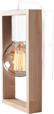 Бра Геотон НББ 02-60-914 ДС 6421/А1 1x60 Вт E27 бук светлый/белый 48798 