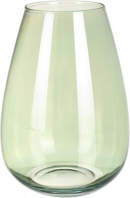 Ваза стеклянная прозрачная Luster 25х18,5 см зеленая Wrzesniak Glassworks