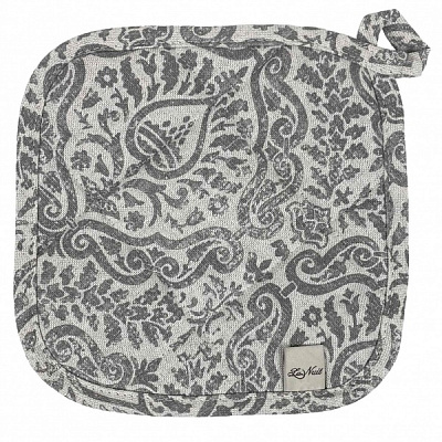 Прихватка Perla Вензель 20x20 см срібний La Nuit