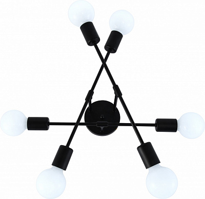 Люстра ELIOS 6x5 Вт E27 черный DL1016