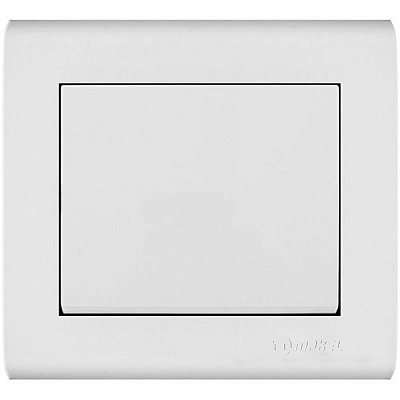 Вимикач перехресний одноклавішний Makel Manolya без підсвітки 10 А 250В білий 41001020