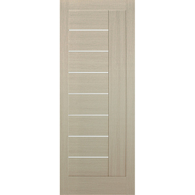 Дверное полотно ОМиС Филиция ПО 90 см дуб беленый со стеклом