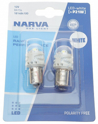 Автолампа ксенонова Narva LED Range Performance W21/5W 1,7 Вт шт.(NV 18173.2B)