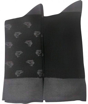 Комплект шкарпеток Premier Socks класичн з сірими короблями р. 25 чорний із сірим
