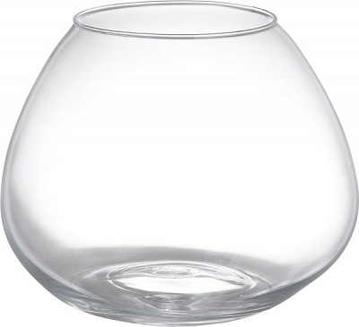 Ваза стеклянная прозрачная Капля 25х20 см