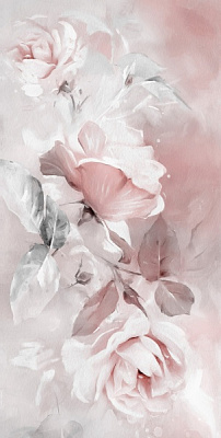 Репродукция Нежные розы 50x100 см Арт Фемелі 