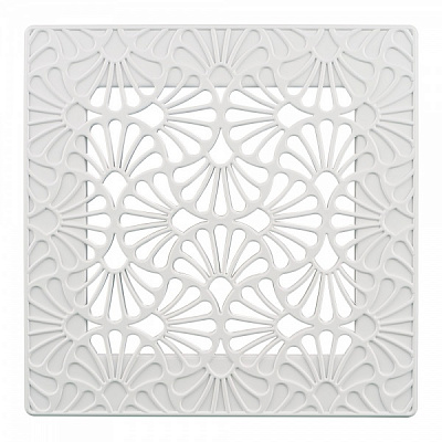 Решетка Вентс Арт-Деко Флора 200х200 ABC-пластик белый 