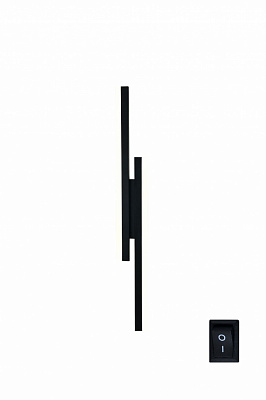 Светильник настенный Luminaria 17 Вт без цоколя черный BLADE 17W L500 BLACK