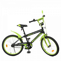 Велосипед детский PROF1 Inspirer SKD75 черно-зеленый Y20321-1 