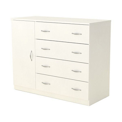 Комод Компанит 4+1Б 1054х849х448 мм нимфея альба 