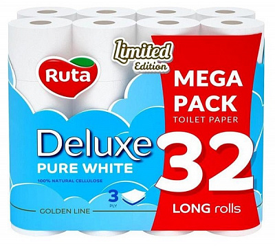 Туалетная бумага Ruta трехслойная 32 шт.